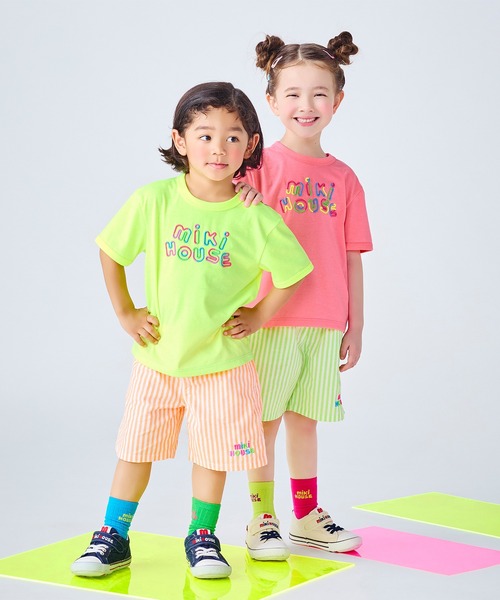 MIKI HOUSE（ミキハウス）の「【WEB限定】ネオンカラー５分丈パンツ（その他パンツ・キッズ・ライトグリーン/オレンジ・130cm/120cm/110cm/100cm/90cm/80ｃｍ）」の20枚目の写真