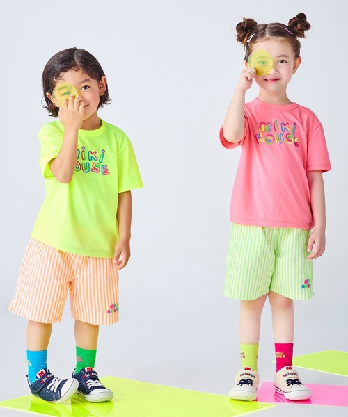 MIKI HOUSE（ミキハウス）の「【WEB限定】ネオンカラー５分丈パンツ（その他パンツ・キッズ・ライトグリーン/オレンジ・130cm/120cm/110cm/100cm/90cm/80ｃｍ）」の21枚目の写真