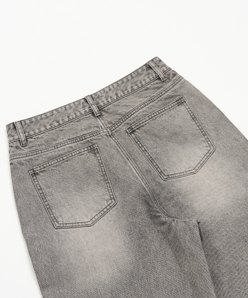 TOFFEE(トフィー)の「ロングフェイドデニムパンツ (グレー)(デニムパンツ・メンズ・その他・SMALL/MEDIUM/LARGE/X-LARGE)」の7枚目の写真