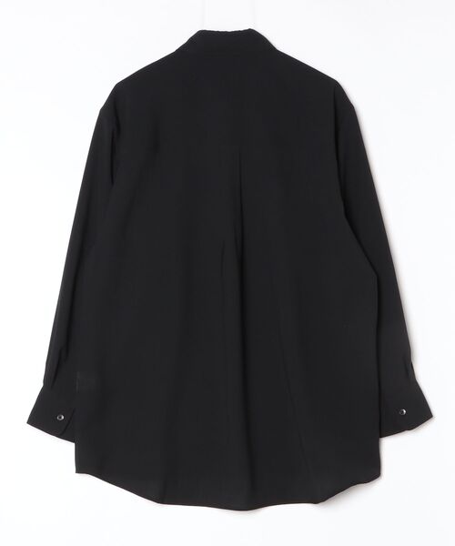 HIGH STREET(ハイストリート)の「HIGH STREET∴ドレープモーションオーバーシャツ(シャツ/ブラウス・メンズ・ブラック・L/M)」の2枚目の写真