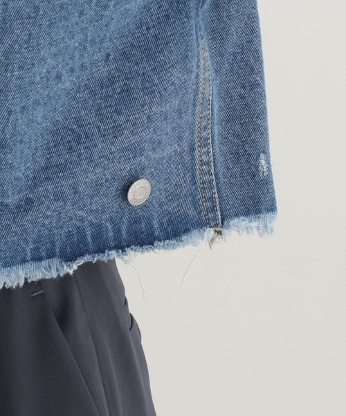 studio CLIP(スタディオクリップ)の「【daily CLIP】ワイドGジャン(デニムジャケット・レディース・ブルー/ライトブルー・FREE)」の22枚目の写真