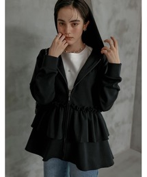 MEISM（ミズム）の「[2026S/S COLLECTION][MEISM by Re:EDIT]ダンボールフリルティアードフーディブルゾン（ブルゾン）」