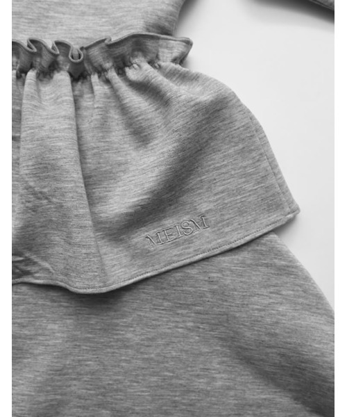 MEISM（ミズム）の「[2026S/S COLLECTION][MEISM by Re:EDIT]ダンボールフリルティアードフーディブルゾン（ブルゾン・レディース・ホワイト/ブラック/グレー・LARGE/MEDIUM）」の14枚目の写真