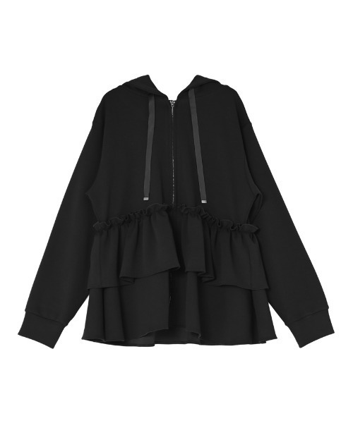 MEISM（ミズム）の「[2026S/S COLLECTION][MEISM by Re:EDIT]ダンボールフリルティアードフーディブルゾン（ブルゾン・レディース・ホワイト/ブラック/グレー・LARGE/MEDIUM）」の17枚目の写真