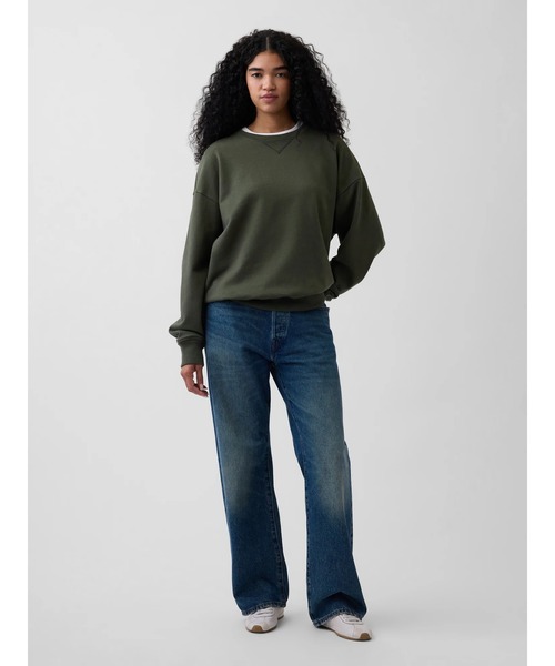 GAP(ギャップ)の「ヘビーウェイト フレンチテリー オーバーサイズ スウェットシャツ(スウェット・メンズ・ネイビー/ライトグレー/グリーン・XL/L/M/S/XS)」の7枚目の写真