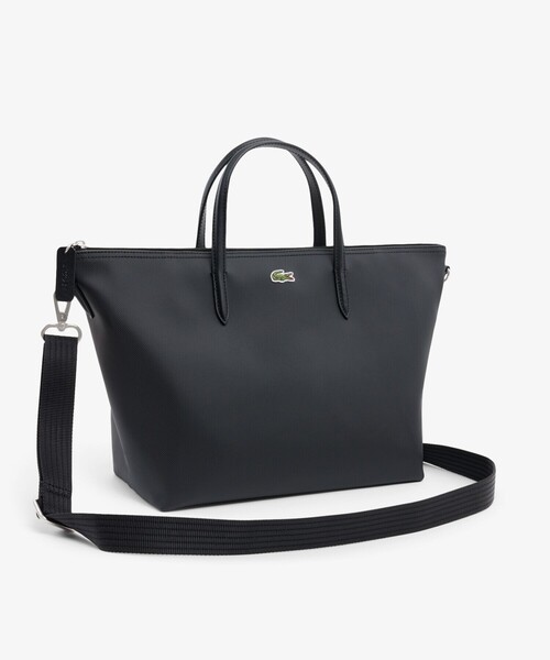 LACOSTE（ラコステ）の「L.12.12 コンセプト スモールトートバッグ（トートバッグ・レディース・ダークネイビー/ブラック・FREE）」の6枚目の写真