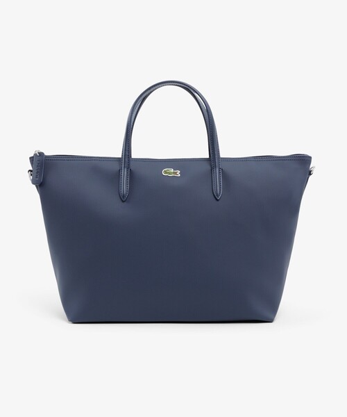 LACOSTE（ラコステ）の「L.12.12 コンセプト スモールトートバッグ（トートバッグ・レディース・ダークネイビー/ブラック・FREE）」の9枚目の写真