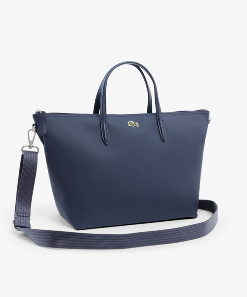 LACOSTE（ラコステ）の「L.12.12 コンセプト スモールトートバッグ（トートバッグ・レディース・ダークネイビー/ブラック・FREE）」の11枚目の写真
