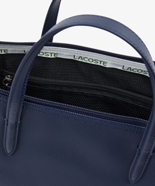 LACOSTE（ラコステ）の「L.12.12 コンセプト スモールトートバッグ（トートバッグ・レディース・ダークネイビー/ブラック・FREE）」の3枚目の写真