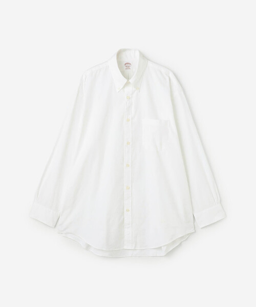 BROOKS BROTHERS(ブルックスブラザーズ)の「Brooks Brothers |〈別注〉ピンポイントオックスフォード ポロカラーボタンダウンシャツ WOMEN(シャツ/ブラウス・レディース・ホワイト・S/M)」の2枚目の写真