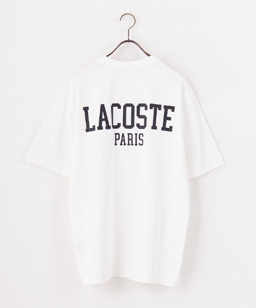 LACOSTE（ラコステ）の「[LACOSTE/ラコステ] ワンポイントロゴ バックプリントTシャツ（Tシャツ/カットソー・レディース・ブラック/オレンジ/ホワイト・2/4/3）」の22枚目の写真