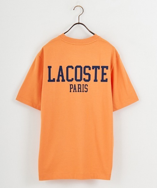 LACOSTE（ラコステ）の「[LACOSTE/ラコステ] ワンポイントロゴ バックプリントTシャツ（Tシャツ/カットソー・レディース・ブラック/オレンジ/ホワイト・2/4/3）」の8枚目の写真