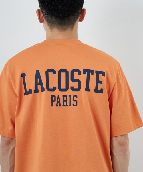 LACOSTE（ラコステ）の「[LACOSTE/ラコステ] ワンポイントロゴ バックプリントTシャツ（Tシャツ/カットソー・レディース・ブラック/オレンジ/ホワイト・2/4/3）」の21枚目の写真