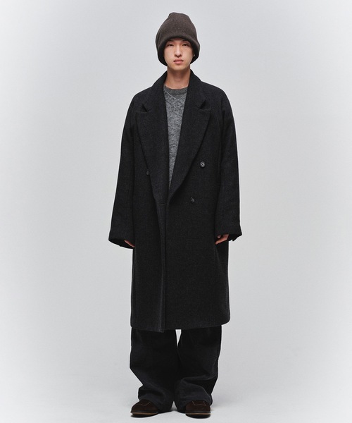 Jieda(ジエダ)の「3D ENGINEERED OVER COAT(チェスターコート・メンズ・ダークネイビー/グレー・2/1)」の14枚目の写真