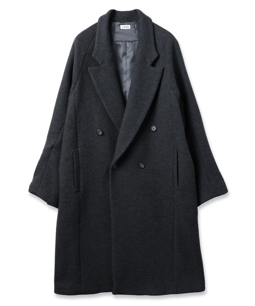 Jieda(ジエダ)の「3D ENGINEERED OVER COAT(チェスターコート・メンズ・ダークネイビー/グレー・2/1)」の18枚目の写真