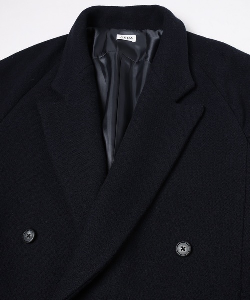 Jieda(ジエダ)の「3D ENGINEERED OVER COAT(チェスターコート・メンズ・ダークネイビー/グレー・2/1)」の19枚目の写真
