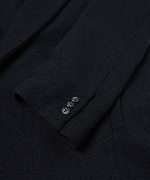 Jieda(ジエダ)の「3D ENGINEERED OVER COAT(チェスターコート・メンズ・ダークネイビー/グレー・2/1)」の3枚目の写真