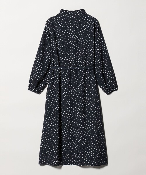 A DAY IN THE LIFE UNITED ARROWS(アデイインザライフユナイテッドアローズ)の「プリント フリルネック シャツワンピース <A DAY IN THE LIFE>(ワンピース・レディース・ベージュ/ネイビー/その他1・FREE)」の9枚目の写真