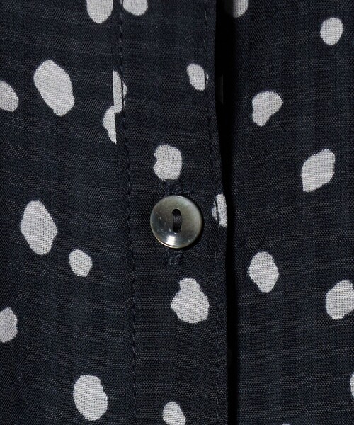 A DAY IN THE LIFE UNITED ARROWS(アデイインザライフユナイテッドアローズ)の「プリント フリルネック シャツワンピース <A DAY IN THE LIFE>(ワンピース・レディース・ベージュ/ネイビー/その他1・FREE)」の15枚目の写真