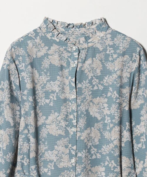 A DAY IN THE LIFE UNITED ARROWS(アデイインザライフユナイテッドアローズ)の「プリント フリルネック シャツワンピース <A DAY IN THE LIFE>(ワンピース・レディース・ベージュ/ネイビー/その他1・FREE)」の17枚目の写真