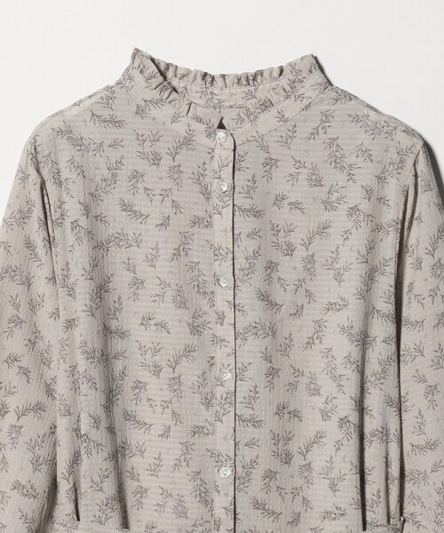 A DAY IN THE LIFE UNITED ARROWS(アデイインザライフユナイテッドアローズ)の「プリント フリルネック シャツワンピース <A DAY IN THE LIFE>(ワンピース・レディース・ベージュ/ネイビー/その他1・FREE)」の20枚目の写真