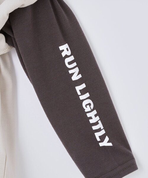 THE SHOP TK (ザ ショップ ティーケー )の「【110-160】袖レイヤード長袖迷彩アップリケ(Tシャツ/カットソー・キッズ・ライトベージュ/ブラック・11/16/15 /14/13/12)」の8枚目の写真