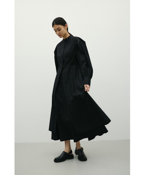 STYLEMIXER(スタイルミキサー)の「レイヤードシャツワンピース(シャツワンピース・レディース・ブラック/ホワイト・SMALL/MEDIUM)」の13枚目の写真
