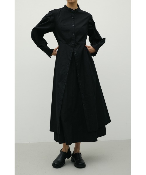 STYLEMIXER(スタイルミキサー)の「レイヤードシャツワンピース(シャツワンピース・レディース・ブラック/ホワイト・SMALL/MEDIUM)」の15枚目の写真