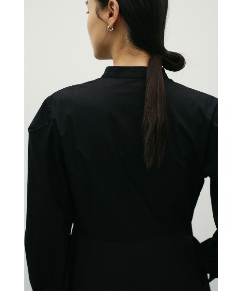 STYLEMIXER(スタイルミキサー)の「レイヤードシャツワンピース(シャツワンピース・レディース・ブラック/ホワイト・SMALL/MEDIUM)」の21枚目の写真