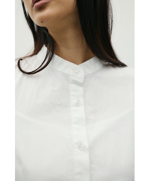 STYLEMIXER(スタイルミキサー)の「レイヤードシャツワンピース(シャツワンピース・レディース・ブラック/ホワイト・SMALL/MEDIUM)」の8枚目の写真