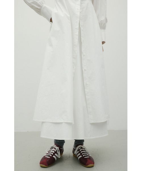 STYLEMIXER(スタイルミキサー)の「レイヤードシャツワンピース(シャツワンピース・レディース・ブラック/ホワイト・SMALL/MEDIUM)」の11枚目の写真