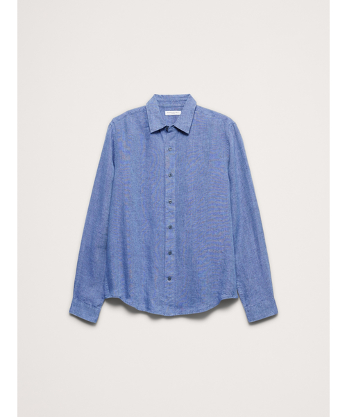 Banana Republic(バナナリパブリック)の「スタンダードフィット リネンシャツ(シャツ/ブラウス・メンズ・ブルー/ライトピンク/ライトブルー/ブルー系その他/マスタード/ピンク/ブラウン/ライトグリーン・M/S/XL/L)」の13枚目の写真