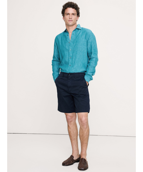 Banana Republic(バナナリパブリック)の「スタンダードフィット リネンシャツ(シャツ/ブラウス・メンズ・ブルー/ライトピンク/ライトブルー/ブルー系その他/マスタード/ピンク/ブラウン/ライトグリーン・M/S/XL/L)」の10枚目の写真