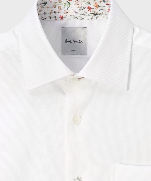 Paul Smith（ポールスミス）の「"Woven Pattern"ドレスシャツ / 163204 804PR（シャツ/ブラウス・メンズ・ホワイト/ライトブルー・X-LARGE/LARGE/MEDIUM/SMALL/XX-LARGE）」の5枚目の写真