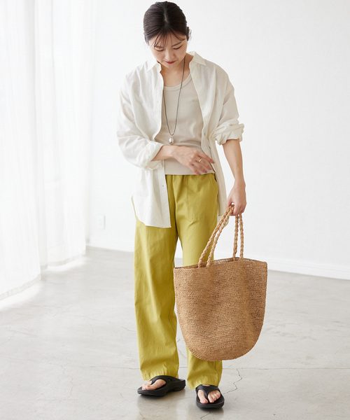 MADE IN MADA（メイドインマダ）の「《追加》MADE IN MADA/メイドインマダ ALICE MM BAG（かごバッグ・レディース・ベージュ/チャコールグレー・FREE）」の15枚目の写真