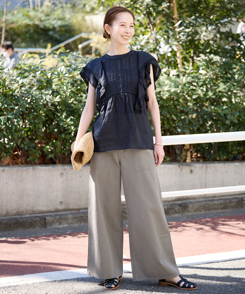 MADE IN MADA（メイドインマダ）の「《追加》MADE IN MADA/メイドインマダ ALICE MM BAG（かごバッグ・レディース・ベージュ/チャコールグレー・FREE）」の21枚目の写真