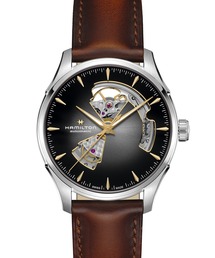 HAMILTON [ハミルトン] 腕時計 Jazzmaster （ジャズマスター） Open Heart オート 自動巻き 40MM ブラック×ブラウン