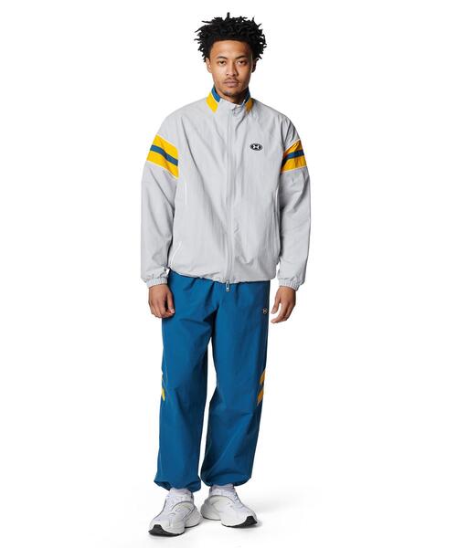 UNDER ARMOUR（アンダーアーマー）の「UAナイロン トラックジャケット（ライフスタイル/メンズ）（その他アウター・メンズ・グレー・2XL/XL/M/S/L）」の3枚目の写真