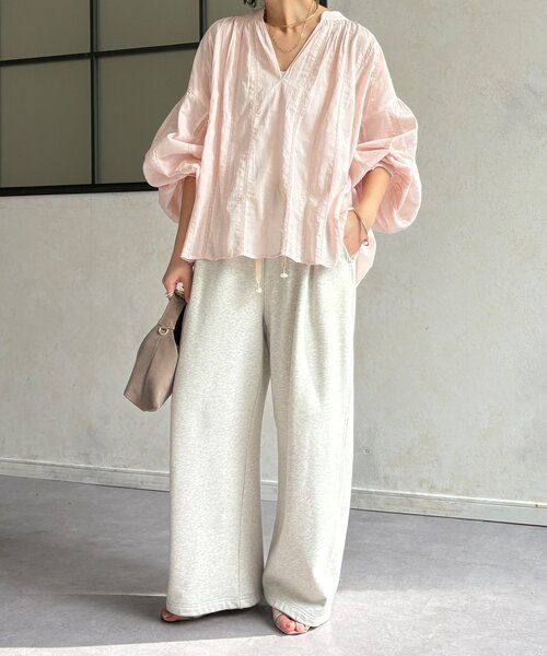 DouDou（ドゥドゥ）の「インドレーススキッパーブラウス（シャツ/ブラウス・レディース・ブラック/ホワイト/ピンク・FREE）」の22枚目の写真