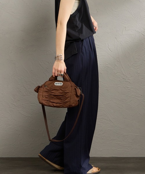 OUTDOOR PRODUCTS（アウトドアプロダクツ）の「[OUTDOOR PRODUCTS/アウトドアプロダクツ] OUTDOOR シャーリング ショルダーバッグ（ショルダーバッグ・レディース・ブラウン/ブラック・F）」の18枚目の写真