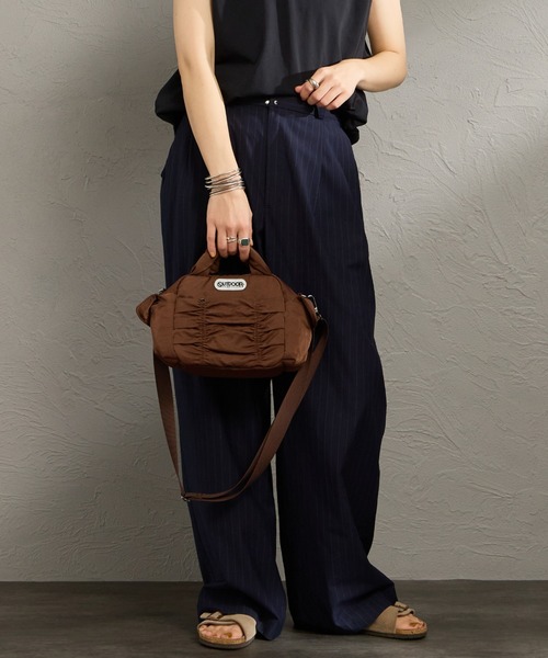 OUTDOOR PRODUCTS（アウトドアプロダクツ）の「[OUTDOOR PRODUCTS/アウトドアプロダクツ] OUTDOOR シャーリング ショルダーバッグ（ショルダーバッグ・レディース・ブラウン/ブラック・F）」の16枚目の写真