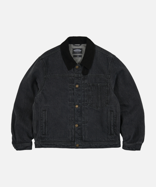 FRIZMWORKS(フリズムワークス)の「WASHED DENIM TRUCKER JACKET _ BLACK(デニムジャケット・メンズ・その他・SMALL/MEDIUM/LARGE/X-LARGE)」の1枚目の写真