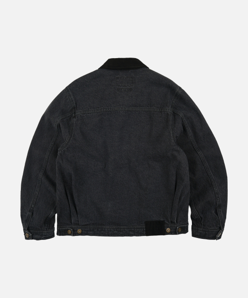 FRIZMWORKS(フリズムワークス)の「WASHED DENIM TRUCKER JACKET _ BLACK(デニムジャケット・メンズ・その他・SMALL/MEDIUM/LARGE/X-LARGE)」の2枚目の写真