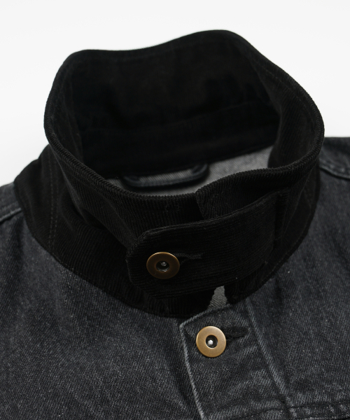 FRIZMWORKS(フリズムワークス)の「WASHED DENIM TRUCKER JACKET _ BLACK(デニムジャケット・メンズ・その他・SMALL/MEDIUM/LARGE/X-LARGE)」の4枚目の写真