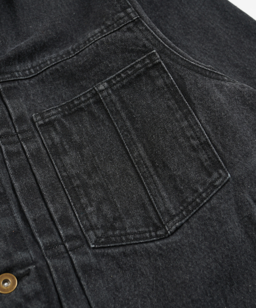 FRIZMWORKS(フリズムワークス)の「WASHED DENIM TRUCKER JACKET _ BLACK(デニムジャケット・メンズ・その他・SMALL/MEDIUM/LARGE/X-LARGE)」の5枚目の写真