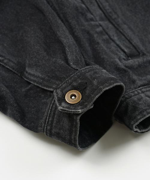 FRIZMWORKS(フリズムワークス)の「WASHED DENIM TRUCKER JACKET _ BLACK(デニムジャケット・メンズ・その他・SMALL/MEDIUM/LARGE/X-LARGE)」の7枚目の写真