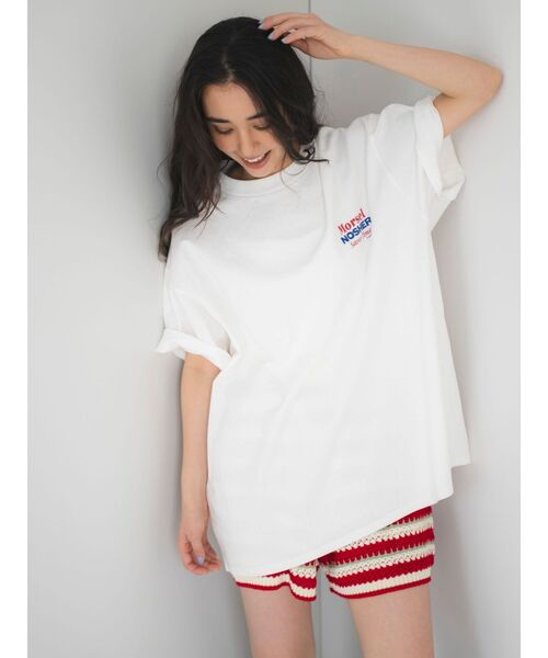 Ungrid（アングリッド）の「スナックプリントTee（Tシャツ/カットソー・レディース・イエロー/ピンク/オフホワイト/チャコールグレー・FREE）」の16枚目の写真