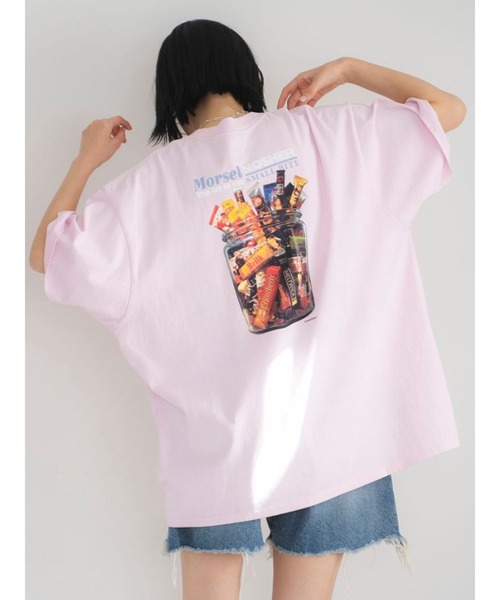 Ungrid（アングリッド）の「スナックプリントTee（Tシャツ/カットソー・レディース・イエロー/ピンク/オフホワイト/チャコールグレー・FREE）」の4枚目の写真