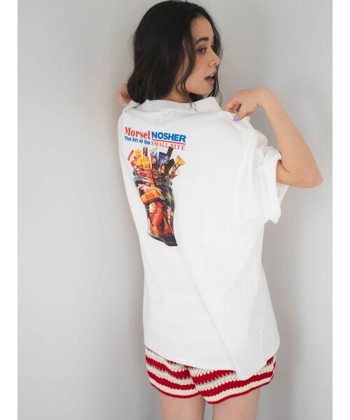 Ungrid（アングリッド）の「スナックプリントTee（Tシャツ/カットソー・レディース・イエロー/ピンク/オフホワイト/チャコールグレー・FREE）」の13枚目の写真