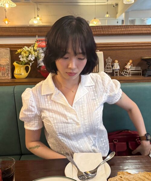 COVERNAT WOMAN（カバーナットウーマン）の「ウィメンズレースハーフブラウスホワイト（シャツ/ブラウス・レディース・その他・WS/WM）」の11枚目の写真